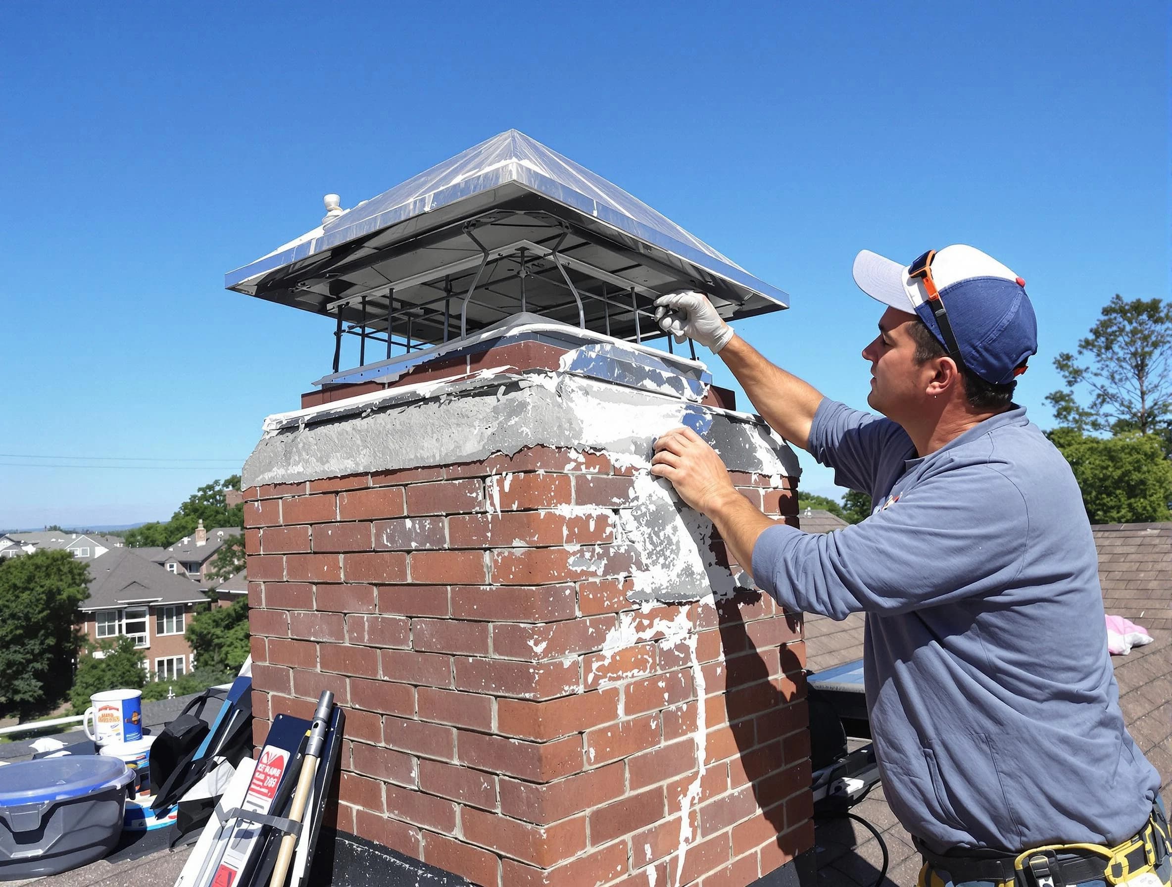 Chimney Crown Services service in Lochbuie, CO