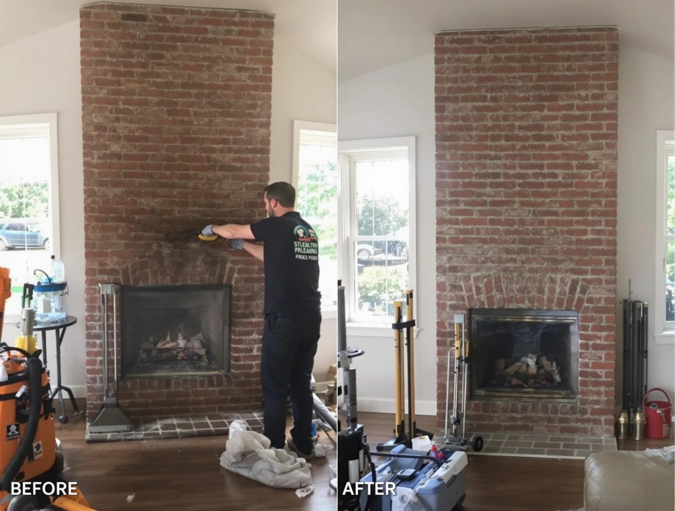 Finished chimney sweeping service by Lochbuie Chimney Sweep in Lochbuie, CO
