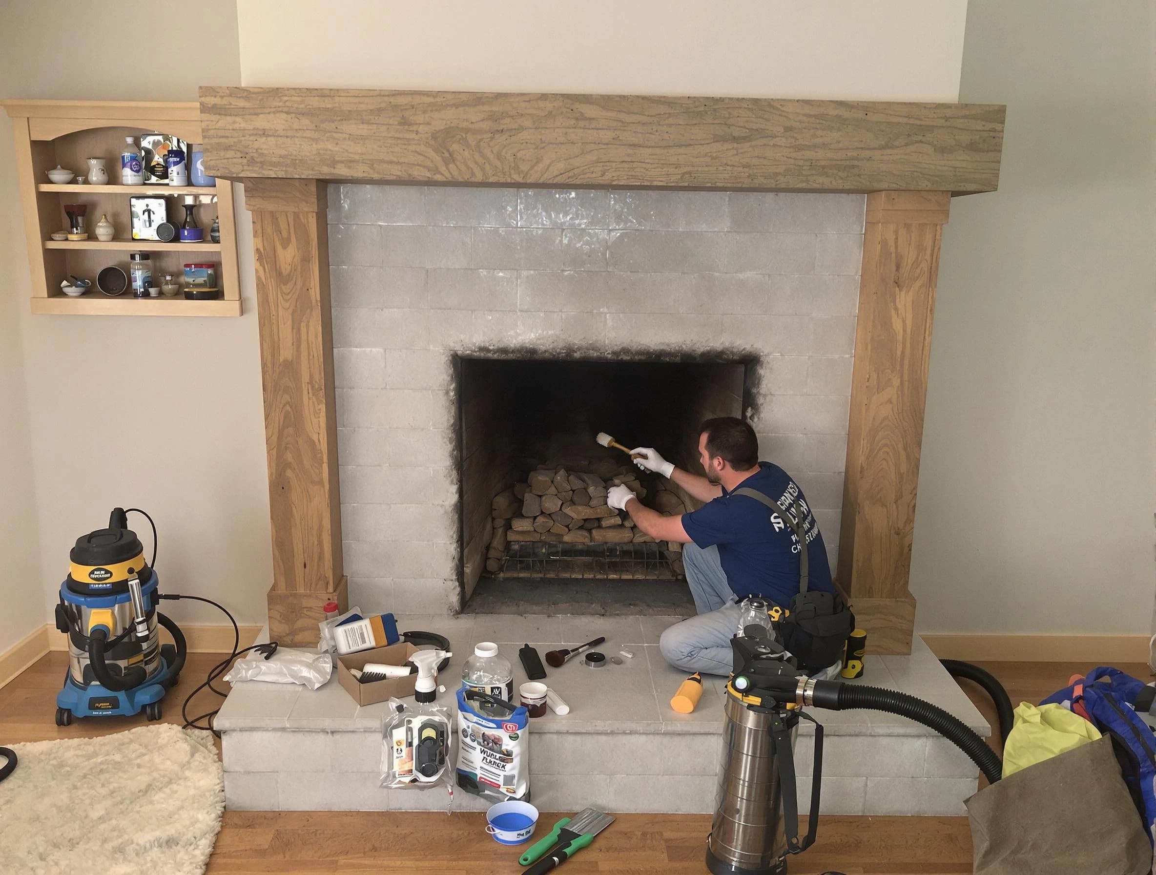 Detailed creosote removal process by Lochbuie Chimney Sweep in Lochbuie, CO