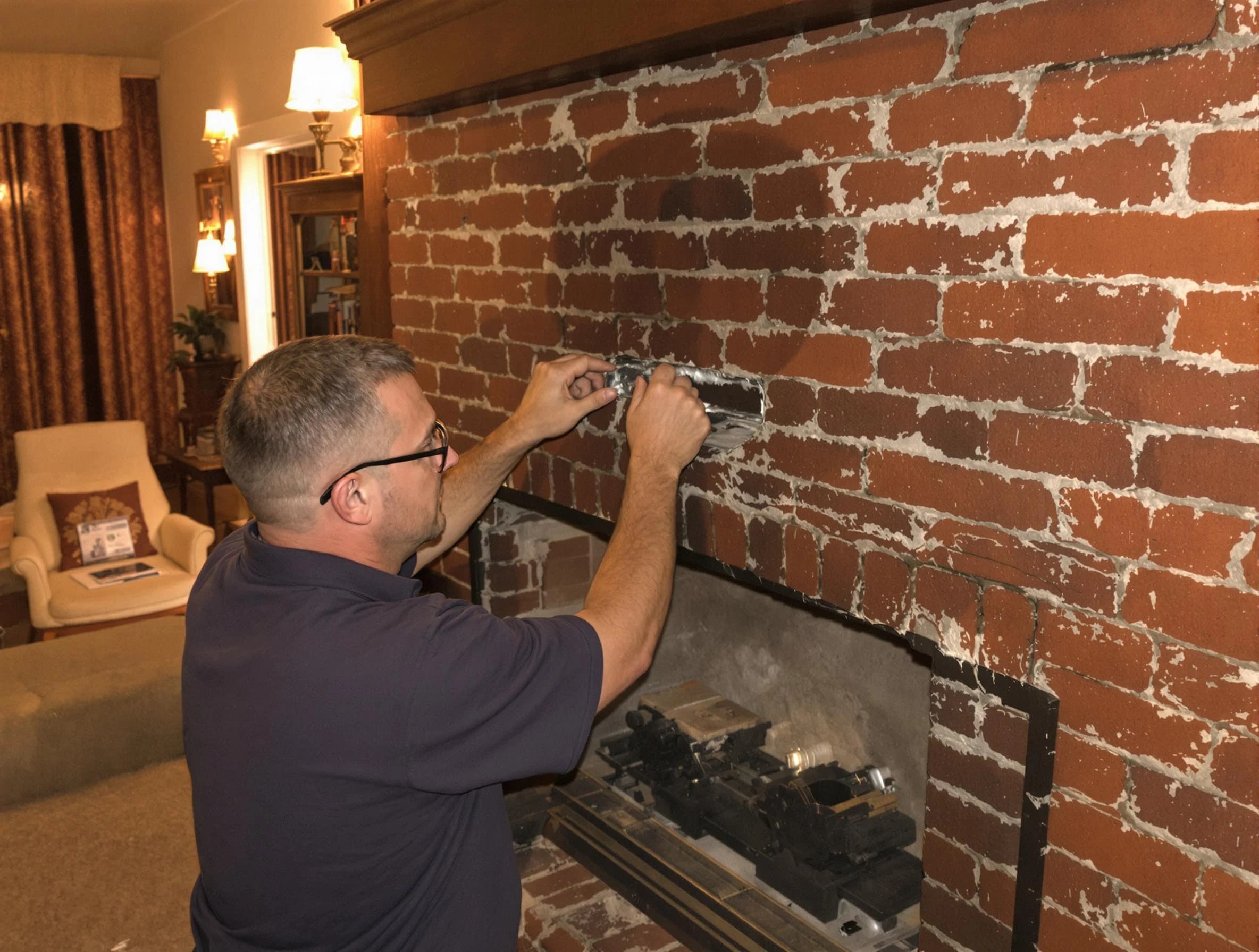 Lochbuie Chimney Sweep expert fixing a fireplace in Lochbuie, CO