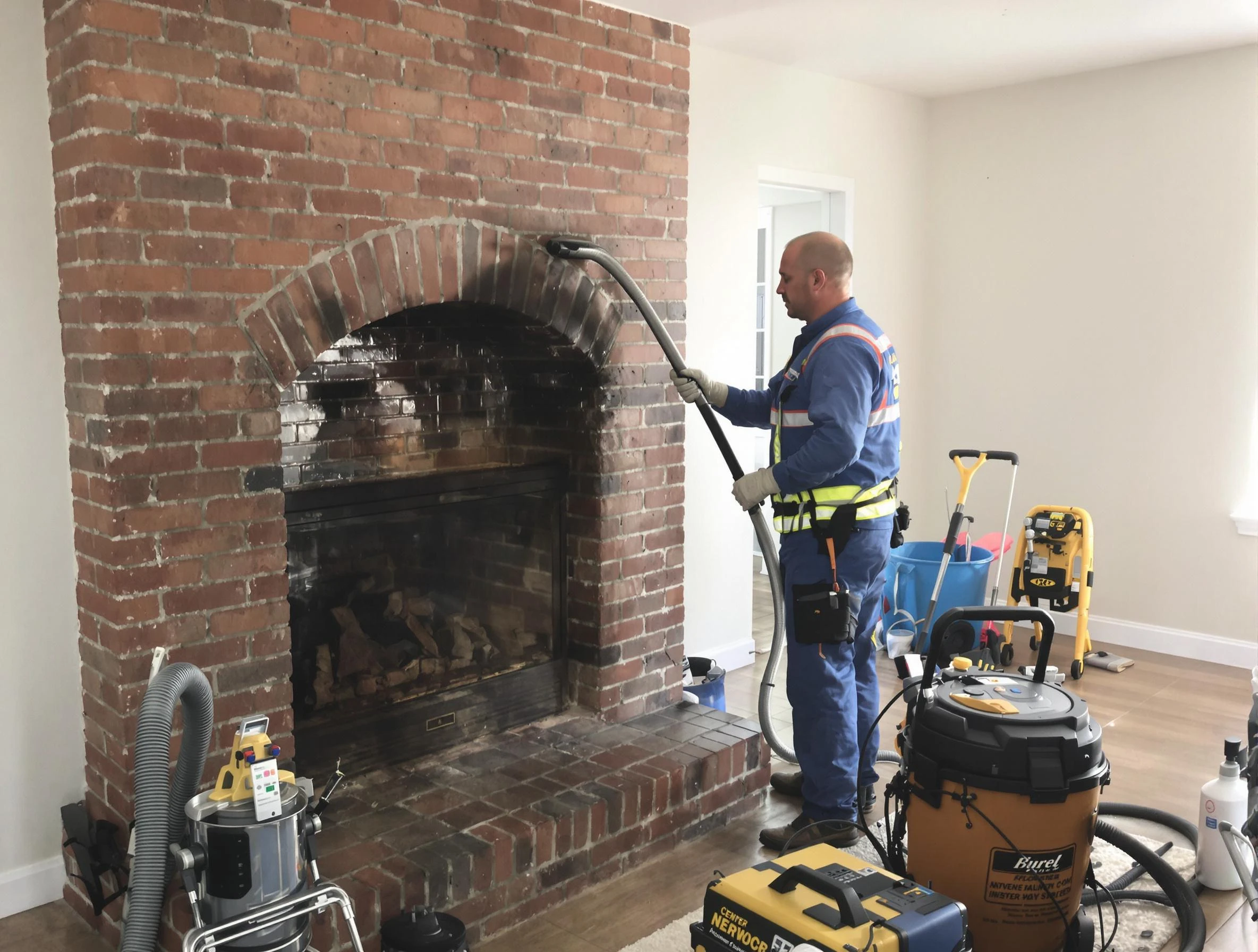 Lochbuie Chimney Sweep expert performing detailed chimney sweep in Lochbuie, CO