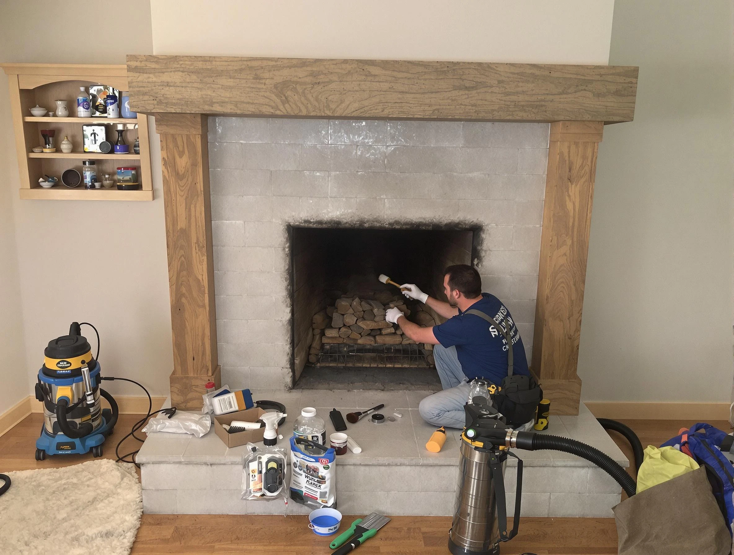 Detailed creosote removal process by Lochbuie Chimney Sweep in Lochbuie, CO